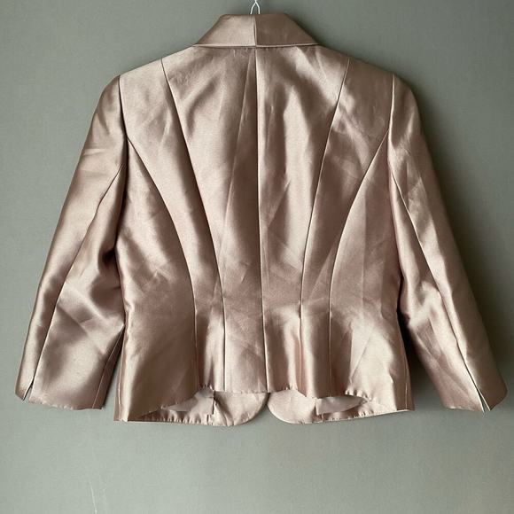 Tahari sz‎ 8 bronze career formal blazer jacket - Picture 3 of 9